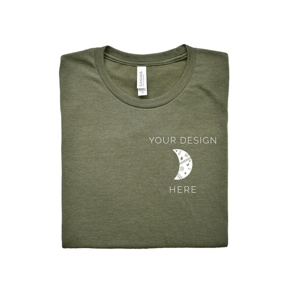 Bella Canvas 3001 Heather Olive Mockup 3001 Tshirt Mockup Etsy