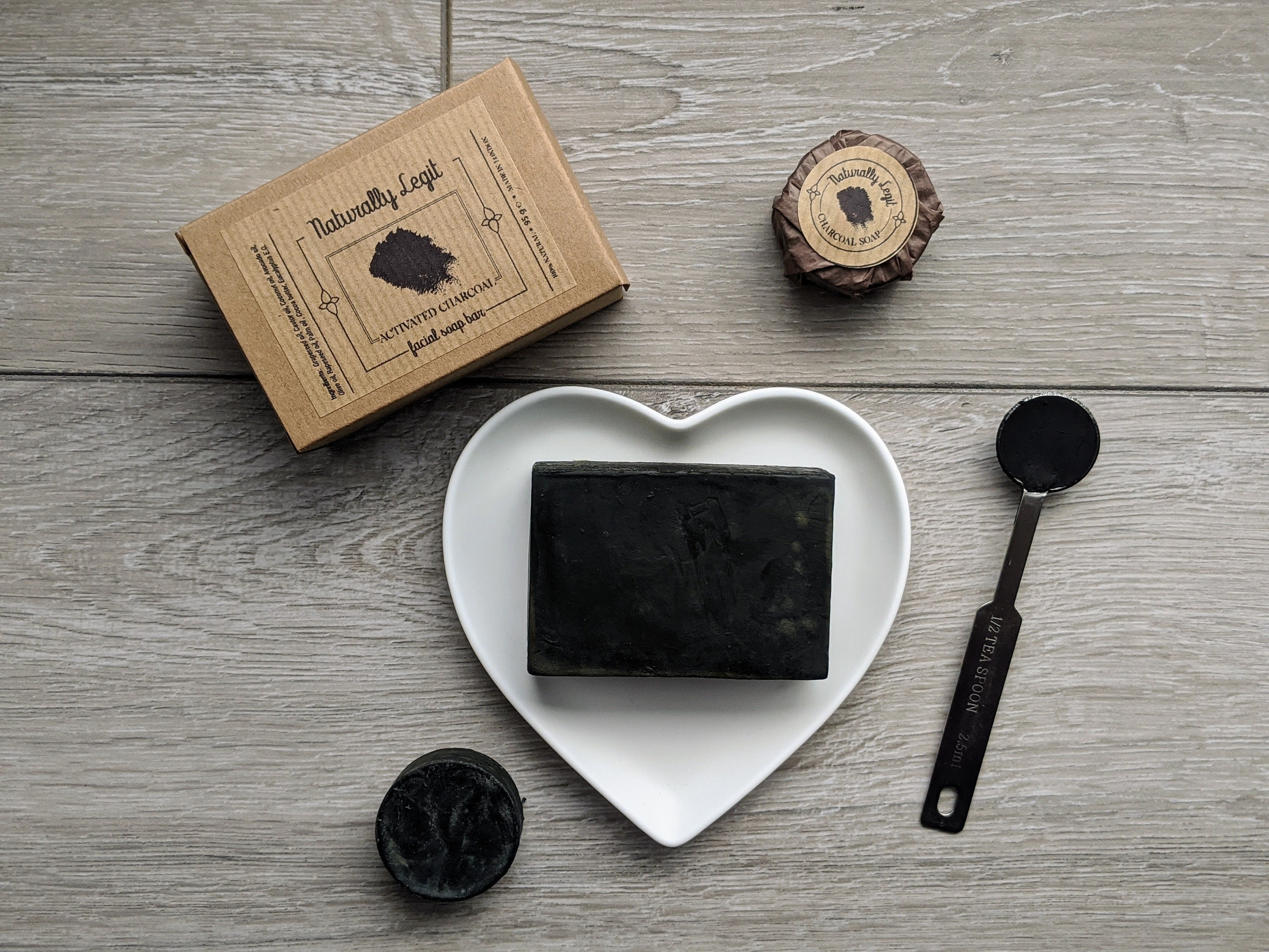 Activated Charcoal Facial Soap Bar Natural Soap Zero Waste Etsy