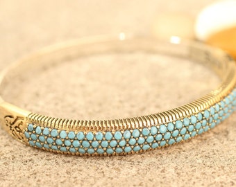 Details about / 925 Sterling Silver Handmade Gemstone Turkish Turquoise Ladies Bracelet