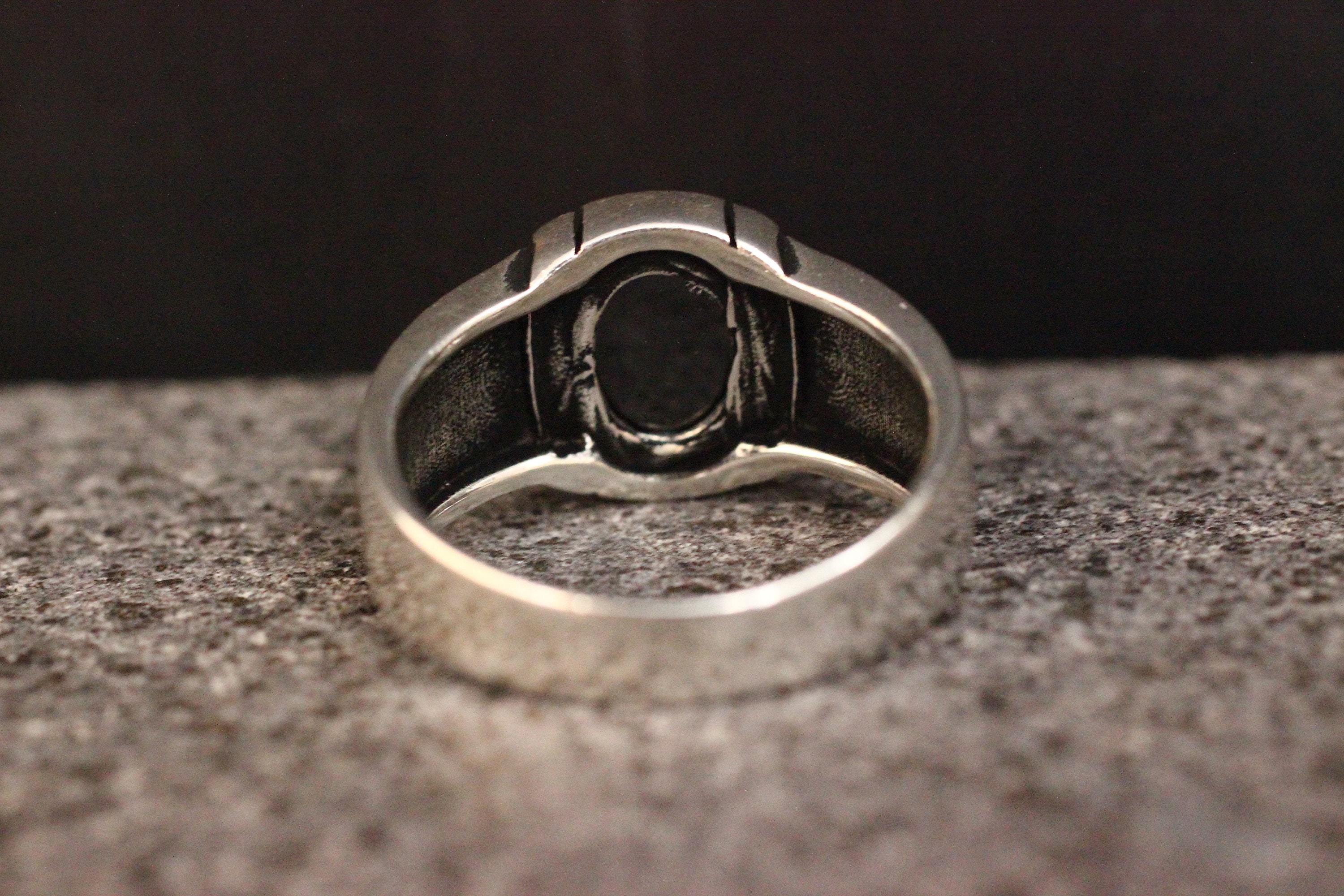 Sterling Silver 925 Men's Ring Onyx Men Ring Silver | Etsy