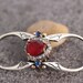 Reversible Ring, Turkish Ring Pear Cut Sapphire Ruby Ring, Gift for Her ...