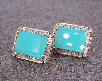 Plata de ley 925 aguamarina hecho a mano pendiente, pendiente estilo otomano, plata 925 anillo, regalo para ella, anillo de plata, pendientes de aguamarina