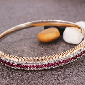 925 Sterling Silber Rubin Armband, türkisches handgemachtes Armband, Silber 925 Armreif, Manschette, Rubin Armband, Geschenk für sie, Rubin