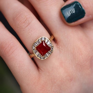 Sterling Silber 925 Rubin Zirkon Handarbeit Ring, Rubin Silber Ring, Silber 925 Ring, Geschenk für sie, Silber Ring, Rubin Ring, Muttertag Geschenk
