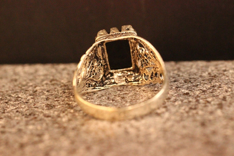 Ottoman Silver 925 Men Ring,Turkish Handmade Man Ring Onyx Men Ring Sterling Silver 925 Men/'s Ring Onyx Silver Men/'s Ring Gift for Him