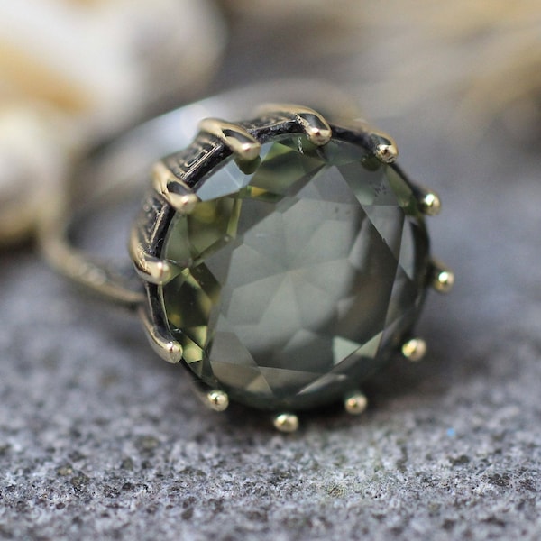 Sterling Silver 925 Quartz Handmade Ring, Ottoman Style Ring, Silver 925 Ring, Gift for her, Silver Ring, Ottoman Style Ring, Quartz