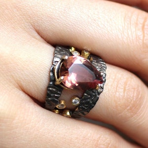 Alexandrite Silver Ring, Alexandrite Handmade Ring, Women&#39;s Ring, Silver 925 Ring, Mothers Day Gift, Color Change Ring, Womens Ring