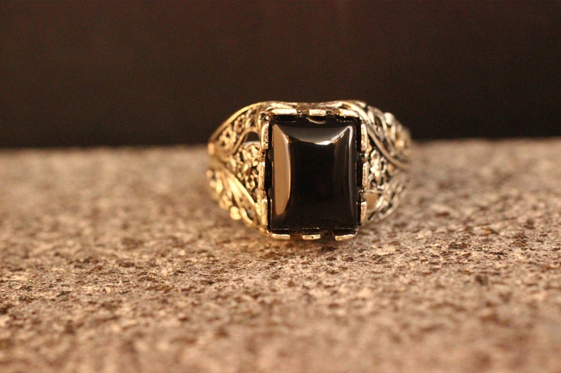 Ottoman Silver 925 Men Ring,Turkish Handmade Man Ring Onyx Men Ring Sterling Silver 925 Men/'s Ring Onyx Silver Men/'s Ring Gift for Him
