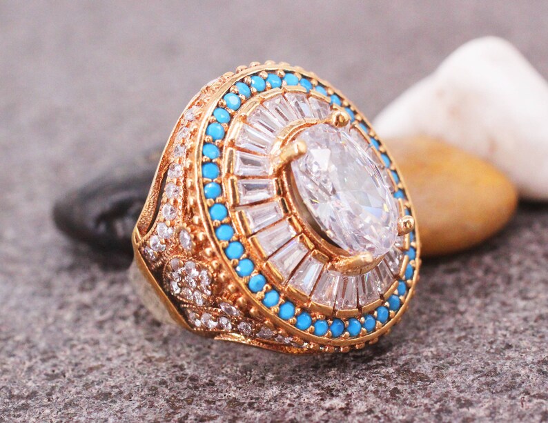 Sterling Silver 925 Zircon Handmade Ring Gift for her Ottoman Style Ring Silver 925 Ring Silver Ring Ottoman Style Ring,Zircon Ring