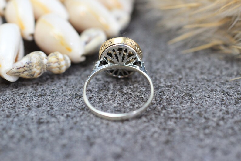 Gift for her Ottoman Style Ring Sterling Silver 925 Emerald Handmade Ring Silver 925 Ring Emerald Ring Ottoman Style Ring Silver Ring