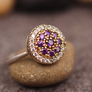 Amethyst Handmade Ring, Amethyst Silver Ring, Silver 925 Ring, Gift for her, Silver Ring, Mother&#39;s Day Gift, Mom Gift, Amethyst Ring