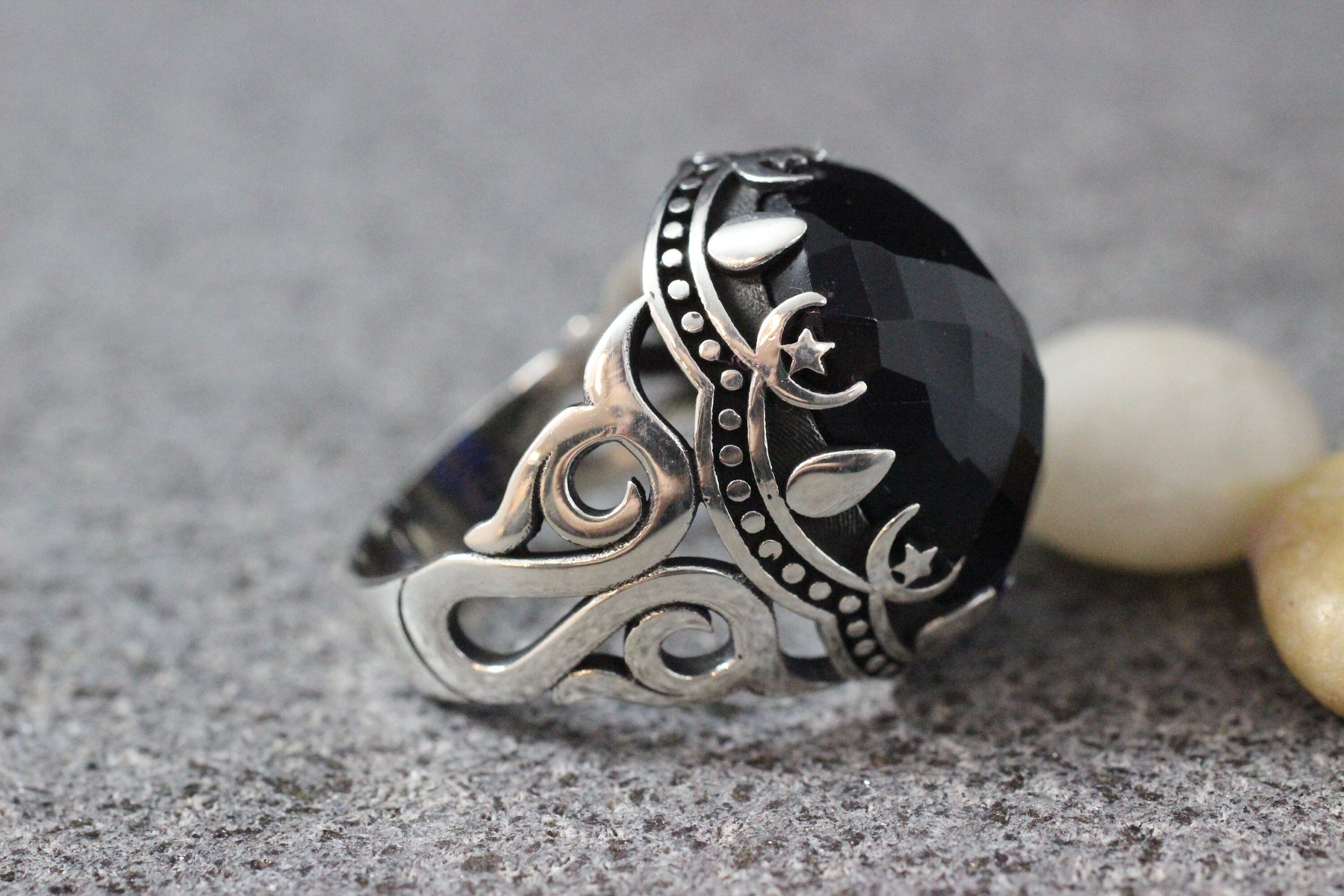 Turkish Handmade Mens Ring Sapphire Mens Ring Silver 925 | Etsy