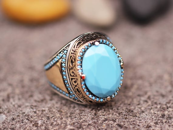 SILVER925 TURQUOISE DESIGN RING/シルバー/リング Vintage silver925 turquoise design ring / 古着 ヴィンテージ