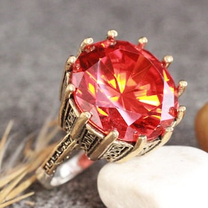 Ruby Ring, Sterling Silver 925 Ruby Handmade Ring, Ottoman Style Ring, Silver 925 Ring, Gift for her, Silver Ring, Ottoman Style Ring, Ruby