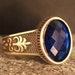 Mens Sapphire Handmade Ring, Ottoman Style Ring, Silver 925 Men's Ring, Gift for Him, Silver Ring, Ottoman Style Ring, Gift for Him, Jewelry 