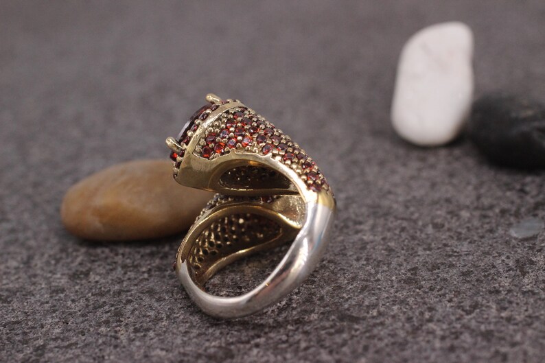 Silver 925 Ring Sterling Silver 925 Ruby Handmade Ring Ottoman Style Ring Gift for her Silver Ring,Ottoman Style Ring,Ruby Ring