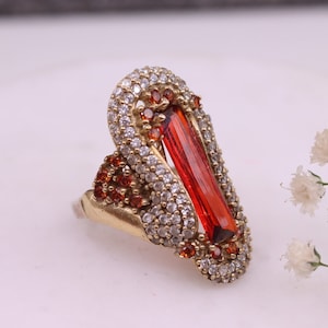 Ruby Ring, Sterling Silver 925 Ruby Handmade Ring, Ottoman Style Ring, Gift for her, Silver Ring, Unique Design Ruby Ring, Mothers Day Gift