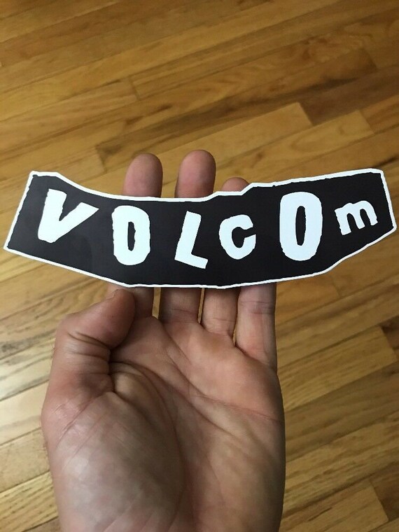 Volcom Stone Large Vinyl Decal Art 7x3 Skateboard Surf Etsy