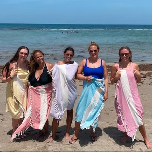 Personalized Beach Towel, Bridesmaid Gifts, Embroidery turkish beach towel, Bachelorette Party, Wedding Gifts, Beach towel, Gift for her