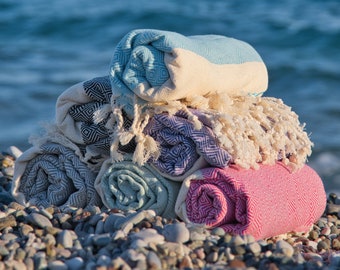 Turkish Beach Towel, Personalized Gift Towel, Bridesmaid Gifts, Bachelorette Party Favors, Bridal Shower Gift, Wedding gift, gift for her
