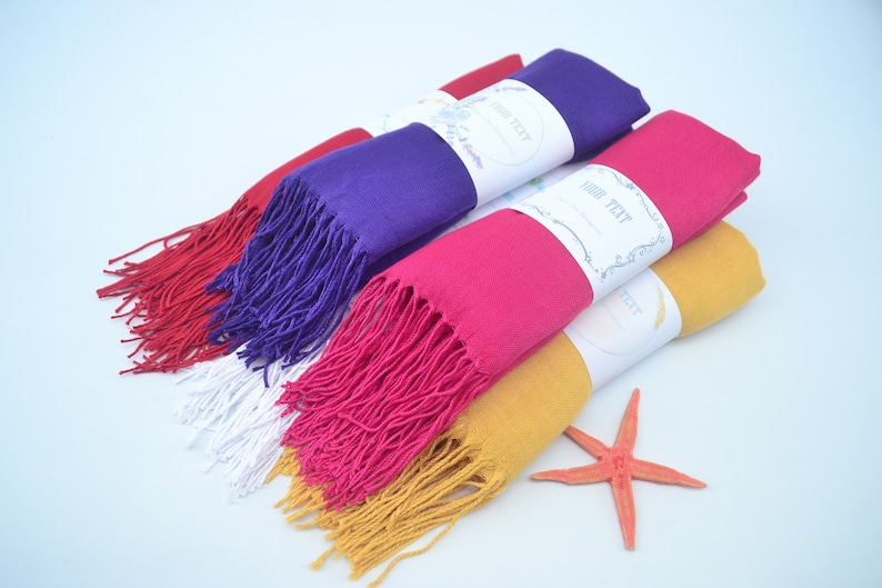 Châle pashmina, écharpe cadeau pour mariage, châle de demoiselle d'honneur, emballage en vrac, cadeau de fête des mères, cadeau de douche nuptiale, cadeaux de mariage pour invité en vrac image 5