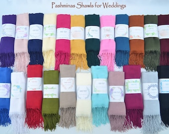 Pashmina sjaal, cadeau sjaal voor bruiloft, bruidsmeisje sjaal, bulk wrap, kerstcadeau, bruids douche gunsten, huwelijksgunsten voor gasten in bulk