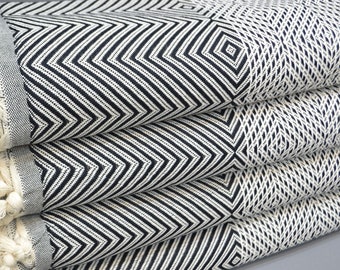 Gift Bedspread,Turkish Bedspread,Brown Blanket,Cotton Blanket,79x97,Turkish Blanket,Traditional Blanket,Sofa Cover Blanket,B2-KumB