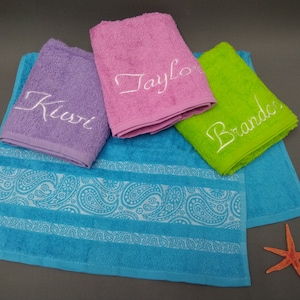 Personalized Turkish Hand Towel, Wedding Gift Favor, Kitchen Towel Monogram, Tea Towels, Hand Towel For Bath, Mother&#39;s day Gift, Dish Towel