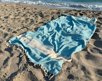 Personalized Turkish Beach Towel: Bachelorette Party Gift, 100% Cotton