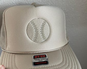Embroidered Baseball Trucker Hat, Adjustable Snapback