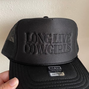 Long Live Cowgirls Trucker Hat, Cowgirl Hat, Cowgirl Trucker Hat, Long Live Cowgirls, Minimalist hat, Trucker Hat