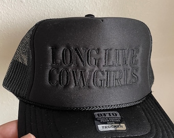Long Live Cowgirls Embroidered Trucker Hat, Otto Brand