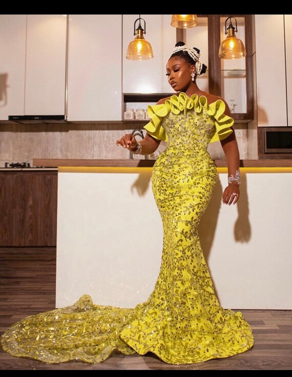 Wedding Reception Dress prom Dress Mermaid Weddingdress african