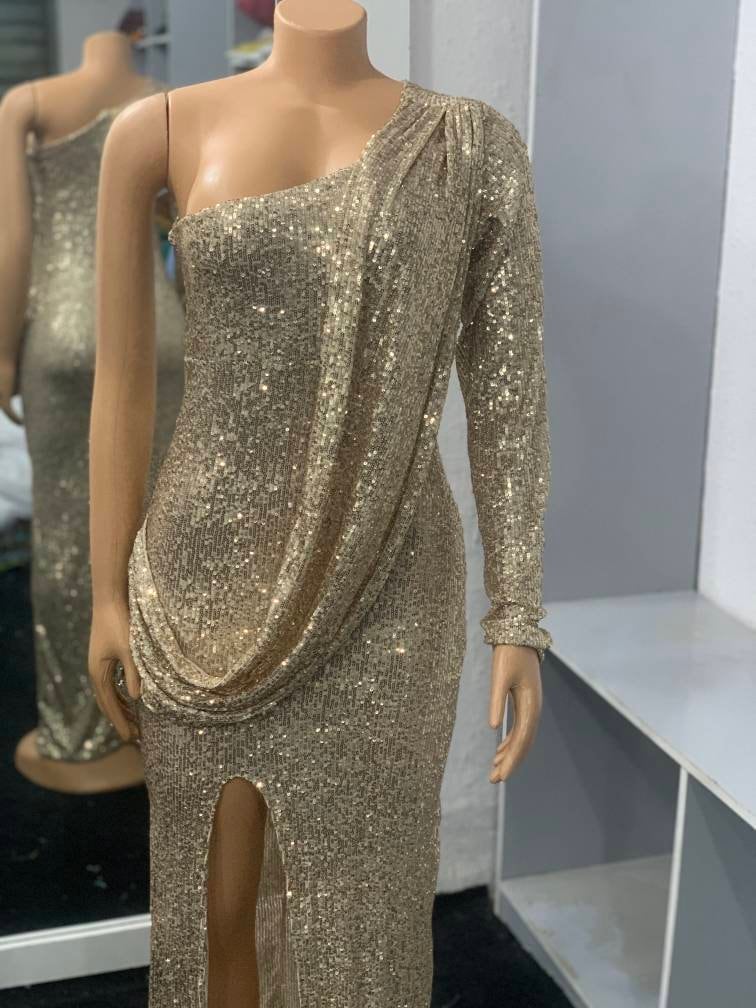 sequin dinner gown styles