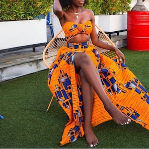 Two Piece African Dress for Women/african Womens Clothing/ African