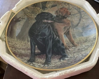 franklin mint labrador plates