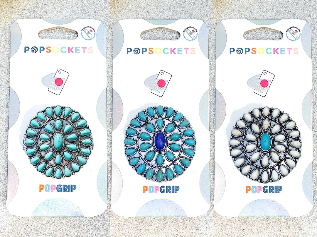 Concho Popsocket - Turquoise Popsocket / Western Rodeo Popsocket ...