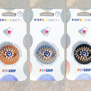 Gouden Parels Blauw Kwaad Oog Popsocket - Evil Eye Popsocket / Pearl Popsocket / Gouden Popsocket / Evil Eye Phone Grip / Blue Eye Eye / Pearl Eye