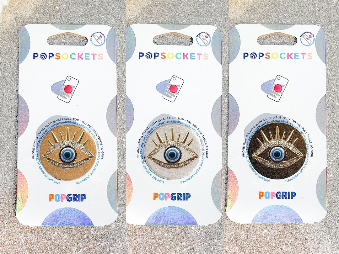 Rhinestone Spikes Evil Eye Popsocket Rhinestone Popsocket - Main Image