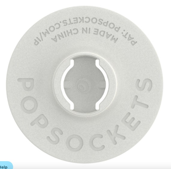 Popsocket Téléphone Noir Blanc Collé Sur Téléphone Portable