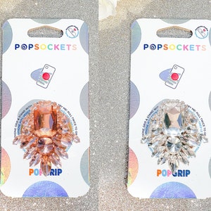Crystal Rhinestone Popsocket - Rhinestone Glam Popsocket / Rose Gold Popsocket / Crystal Phone Grip / Rhinestone Popgrip / Bling Popsocket