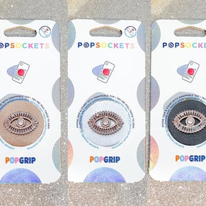 Rose Gold Rhinestone Evil Eye Popsocket - Bling Popsocket / Rhinestone Popsocket / Rose Gold Evil Eye / Evil Eye Phone Grip / Bling Evil Eye