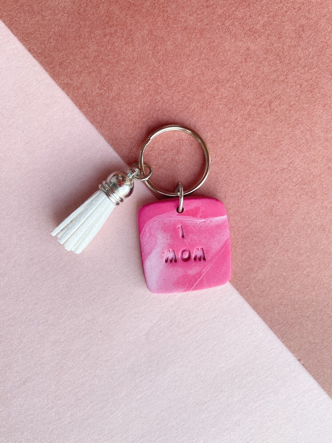 Custom Mothers Day Keychain Polymer Clay Keychain Etsy Sweden
