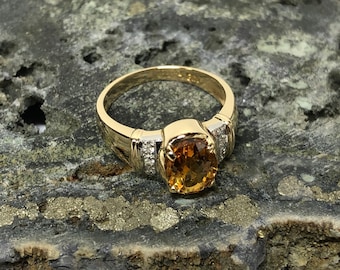 Anel vintage restaurado em ouro 18k e platina com diamantes!!!!