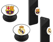 Real Madrid and FC Barcelona Cellphone Pop Socket - Etsy
