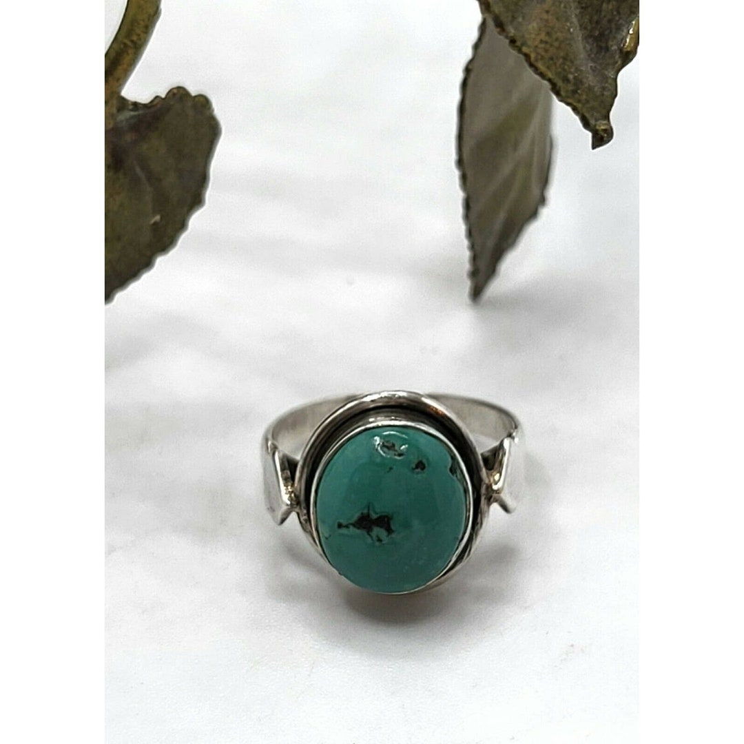 Vintage Sterling Silver Turquoise Native American Southwestern Ring ...