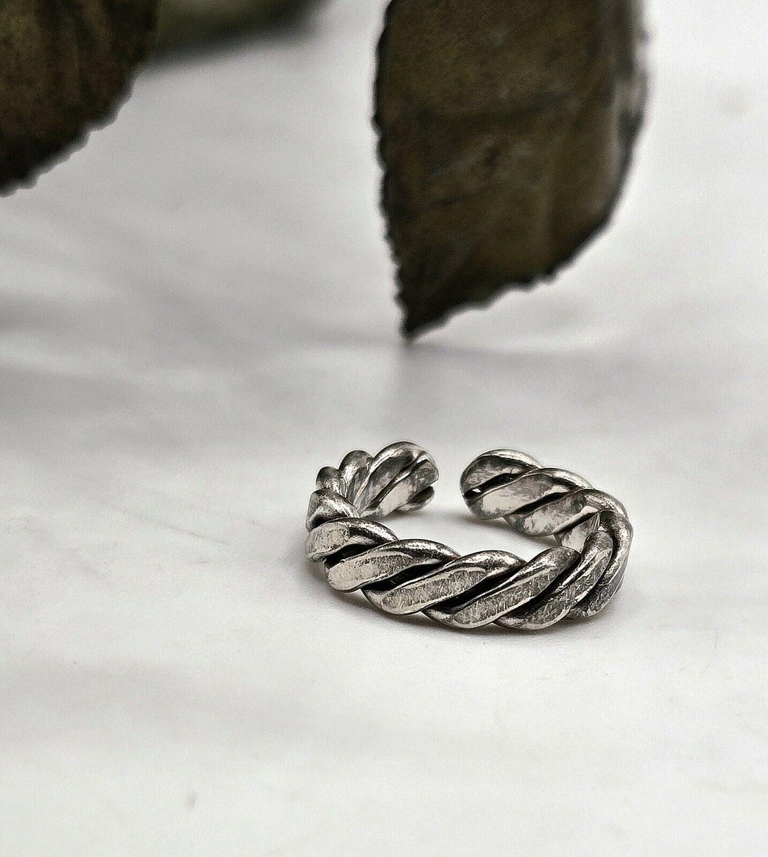 Vintage Braided Sterling Silver Toe Ring Sz 2 - Etsy