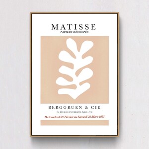 Matisse Leaf art print, exhibition poster, modern art, contemporary artwork, wall art