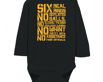 Pittsburgh Steeler Onesie - Military Style Long Sleeve