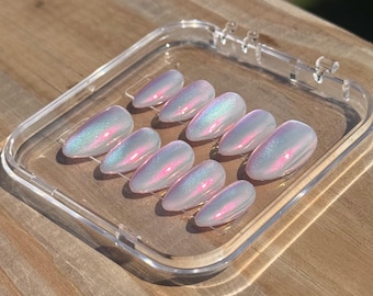 Handmade Opal Nails